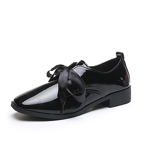 

Women's Oxfords Chunky Heel PU(Polyurethane) Spring & Fall Black