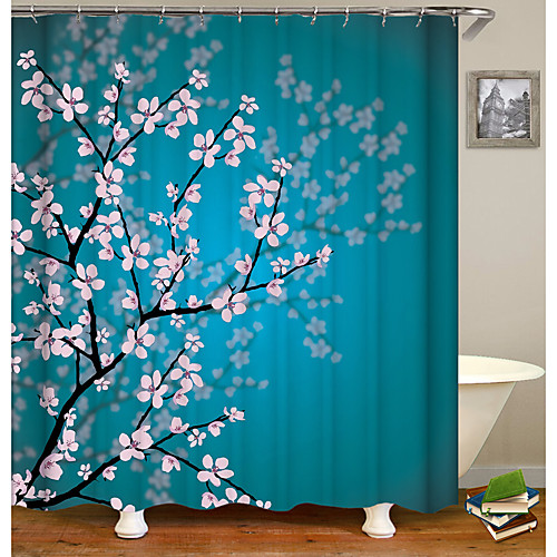 

Shower Curtains Country Polyester Machine Made Waterproof Bathroom