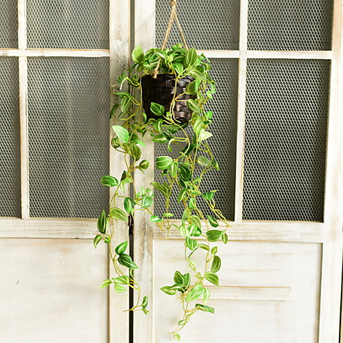 

Artificial Plants Fabric Pastoral Style Basket Flower 1