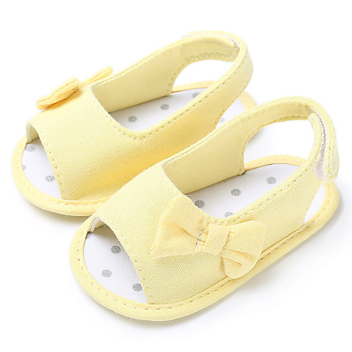 

Girls' First Walkers / Children's Day Canvas Sandals Infants(0-9m) / Toddler(9m-4ys) White / Black / Yellow Summer