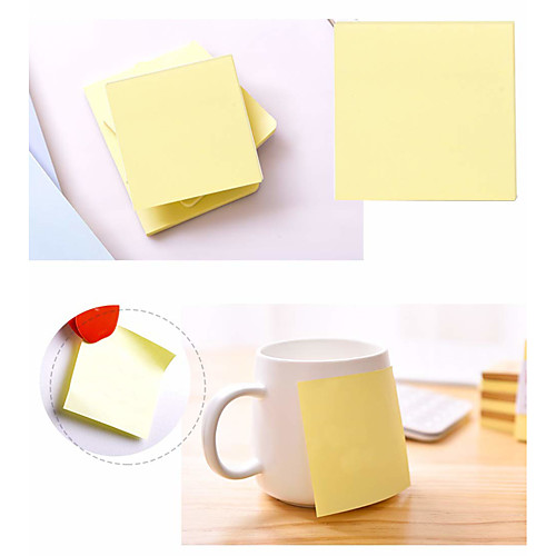 

Sticky Notes 3x3 Self-Stick Notes Yellow Color 1 Pads 100 Sheets/Pad Polystyrene Earth Yellow