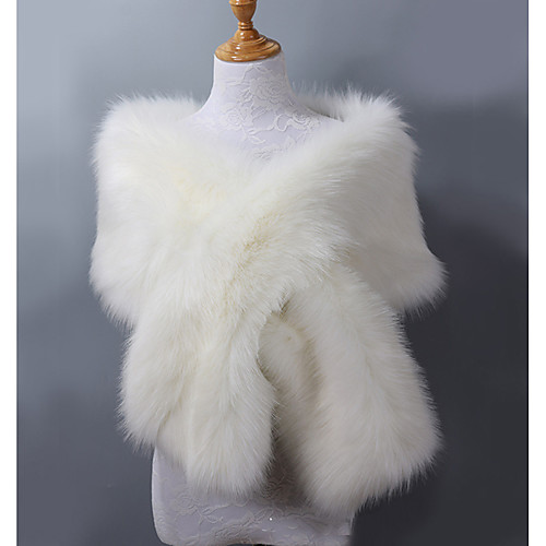 

Sleeveless Shawls Faux Fur / Acrylic Wedding / Party / Evening Women's Wrap With Solid