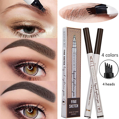 

4 Liquid Eyebrow Pencil Waterproof And Durable Natural Long-Lasting Eye Makeup