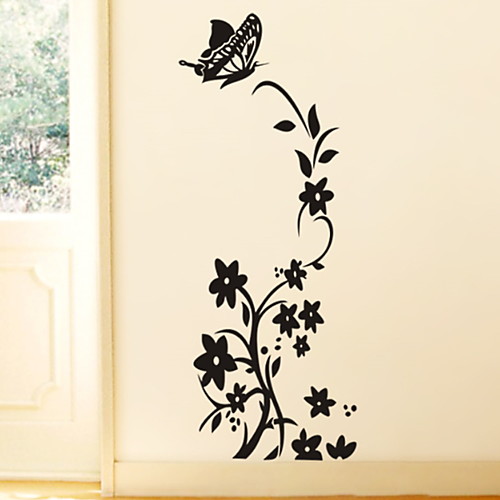 

Floral / Botanical Wall Stickers Plane Wall Stickers Decorative Wall Stickers, PVC Home Decoration Wall Decal Wall Decoration 1pc / Washable