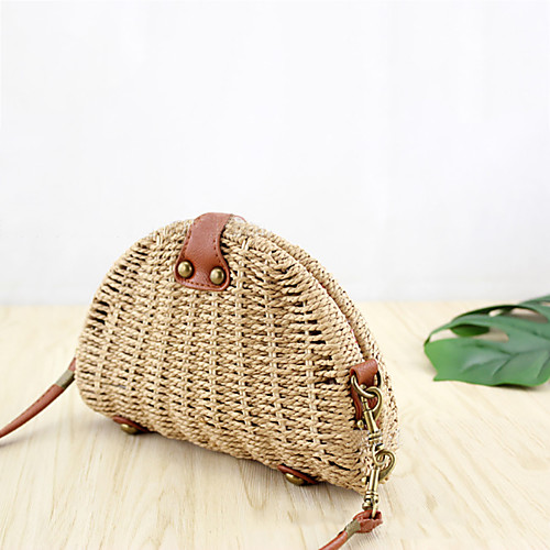 

Women's Straw Crossbody Bag Solid Color Dark Brown / Green / Brown
