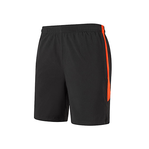 

Men's Running Shorts Running Split Shorts Athletic Shorts Patchwork Sports Shorts Running Beach Fitness Breathable Quick Dry Soft Color Block Fashion Black / Orange Black / Micro-elastic