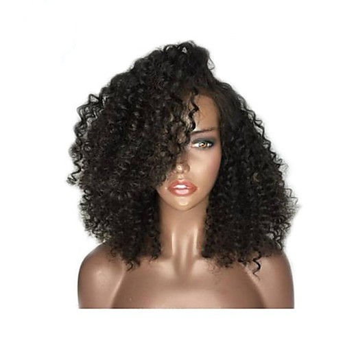 

Synthetic Wig Afro Curly Layered Haircut Wig Medium Length Natural Black Synthetic Hair 38~42 inch Women's New Arrival Black