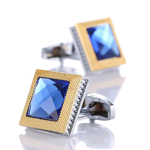 

Cufflinks Classic Fashion Crystal Brooch Jewelry Silver For Wedding Gift