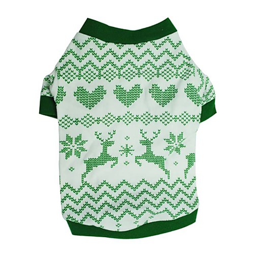 

Dog Shirt / T-Shirt Vest Puppy Clothes Geometric Geometic Christmas Casual / Daily Simple Style Dog Clothes Puppy Clothes Dog Outfits Green Costume for Girl and Boy Dog Cotton XS S M L
