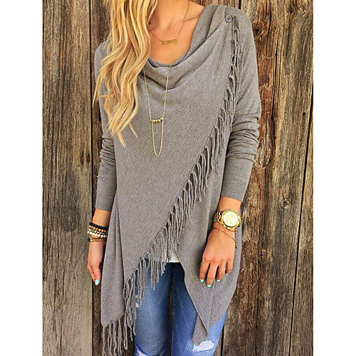 

Women's Solid Colored Long Sleeve Pullover Sweater Jumper, V Neck White / Red / Light gray S / M / L