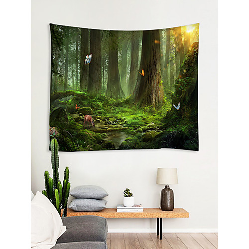 

Garden Theme / Floral Theme Wall Decor 100% Polyester Modern Wall Art, Wall Tapestries Decoration