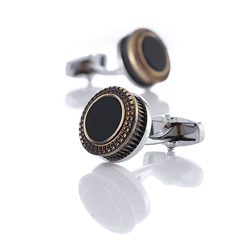 

Cufflinks Classic Fashion Crystal Brooch Jewelry Silver For Wedding Gift