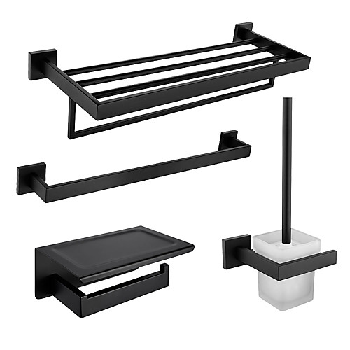 

Bathroom Accessory Set / Towel Bar / Toilet Paper Holder New Design / Creative Contemporary / Fun & Whimsical Glasses / Stainless Steel / Metal 4pcs - Bathroom Wall Mounted