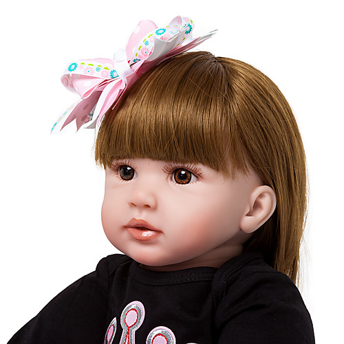 

24 inch Reborn Doll Baby Girl Kids / Teen Cloth with Clothes and Accessories for Girls' Birthday and Festival Gifts