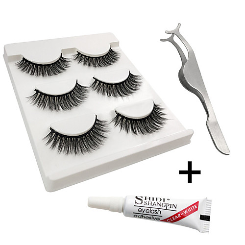 

Eyelash Extensions 6 pcs Simple Women Ultra Light (UL) Comfortable Casual Convenient Animal wool eyelash Daily Wear Vacation Full Strip Lashes - Makeup Daily Makeup Classic Cosmetic Grooming Supplies