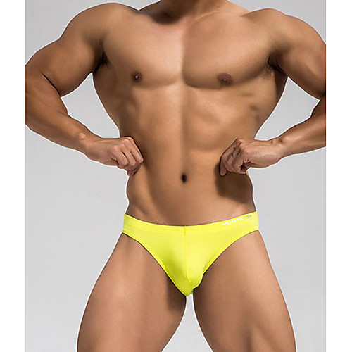 

Men's Basic Briefs Underwear - EU / US Size 1 Piece Low Waist White Black Blue S M L