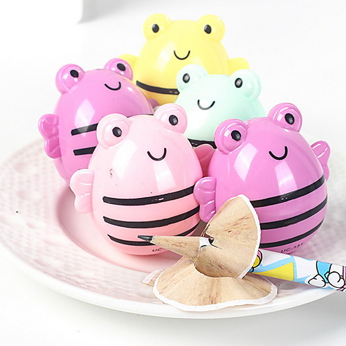 

2pcs Cartoon Bee Shaped Pencil Sharpeners School Gift Prize for Children Kids