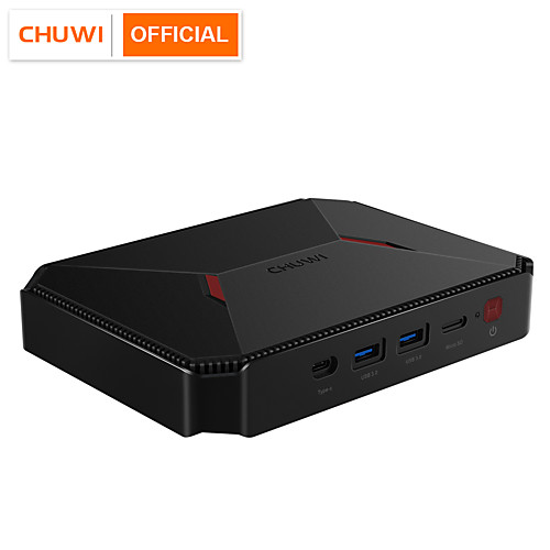 

CHUWI GBox Pro Faneless Mini PC Intel Atom X7-E3950Win10 (64-bit) Desktop Computer with 4GB DDR4/64GB eMMC Support Gigabit Ethernet Linux BT 4.0 4K Dual WiFi