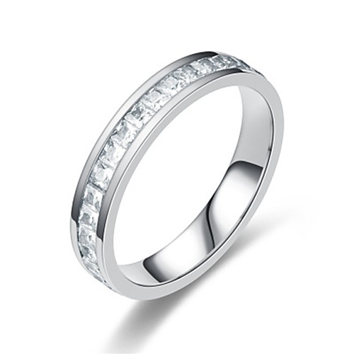 

Women's Band Ring Ring Tail Ring 1pc Silver Rose Gold Stainless Steel Titanium Steel Circular Basic Fashion Gift Daily Jewelry Lovely