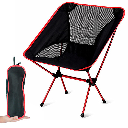 

Camping Chair Portable Ultra Light (UL) Foldable Mesh for Beach BBQ Orange Red Blue