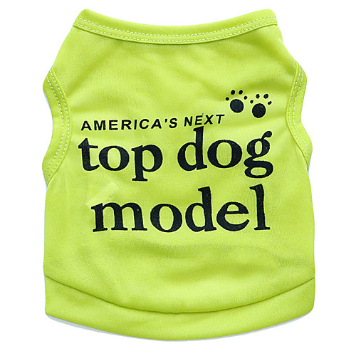 

Dog Vest Puppy Clothes Quotes & Sayings Casual / Daily Simple Style Dog Clothes Puppy Clothes Dog Outfits Fuchsia Blue Pink Costume for Girl and Boy Dog Polyester XS S M L