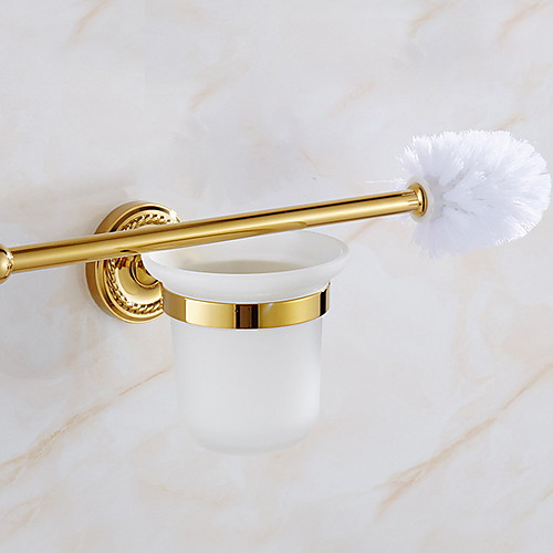 

Toilet Brush Holder Creative Contemporary Brass 1pc Wall Mounted