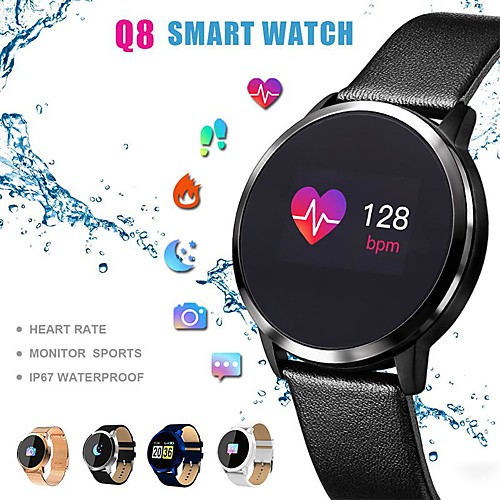 

Q8 Smart Watch BT Fitness Tracker Support Notify/ Heart Rate Monitor Sport Bluetooth Smartwatch Compatible IOS/Android Phones