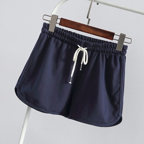 

Women's Running Shorts Athletic Shorts Bottoms Drawstring Gym Workout Running Breathable Quick Dry Soft Sport Solid Colored White Black Gray / Stretchy