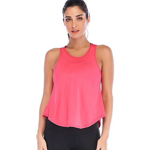 

Women's Sports Bra Sports Bra Top Running Bra Layered Elastane Yoga Running Fitness Lightweight Breathable Quick Dry Watermelon Red White Black Gray Solid Colored / Micro-elastic / Sweat-wicking