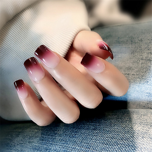 

24pcs Plastic False Nails Universal Stylish Vintage Daily Festival Artificial Nail Tips for Finger Nail / Romantic Series