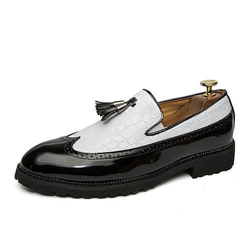 

Men's Summer / Fall Business / Classic Daily Office & Career Loafers & Slip-Ons Faux Leather Non-slipping Wear Proof White / Black / Red / Tassel / Tassel