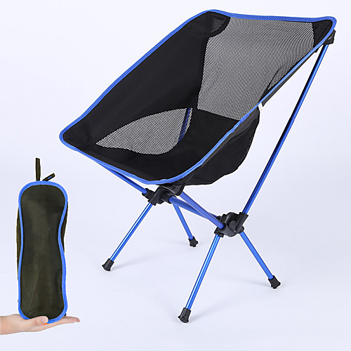 

Fishing Chairs Camping Chair Portable Ultra Light (UL) Foldable Folding Mesh Aluminium alloy for 1 person Fishing Camping Autumn / Fall Winter Red Orange Dark Blue Light Blue