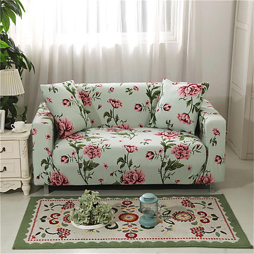 

Sofa Cover Romantic Yarn Dyed Polyester / Cotton Blend Slipcovers