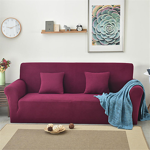 

Sofa Cover Romantic Yarn Dyed Polyester / Cotton Blend Slipcovers