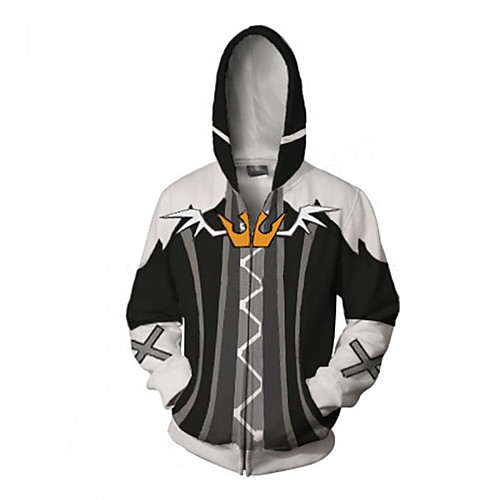 

Inspired by Kingdom Hearts Cosplay Coat Terylene Print For Men's / Women's