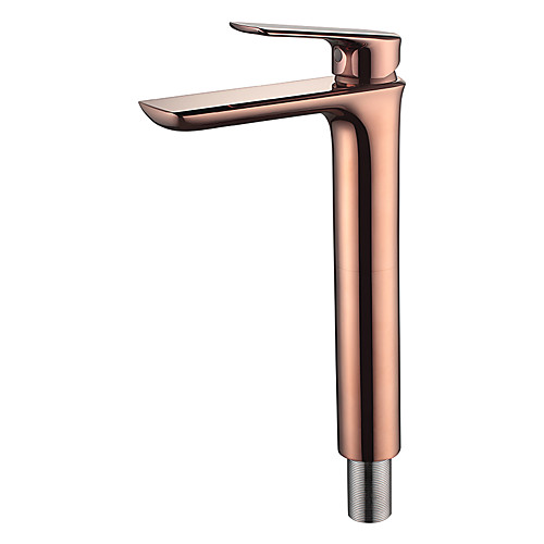 

Bathroom Sink Faucet - Widespread Rose Gold Centerset Single Handle One HoleBath Taps