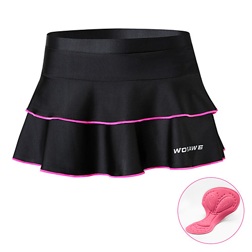 

WOSAWE Women's Cycling Padded Shorts Cycling Shorts Cycling MTB Shorts Bike Shorts Skirt Padded Shorts / Chamois Sports Spandex Black Mountain Bike MTB Road Bike Cycling Clothing Apparel Race Fit