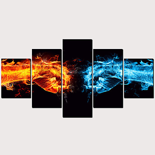 

Print Rolled Canvas Prints - People Classic Modern Five Panels Art Prints