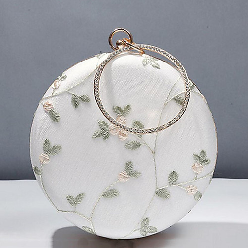 

Women's Embroidery Polyester Evening Bag Plants White / Fall & Winter