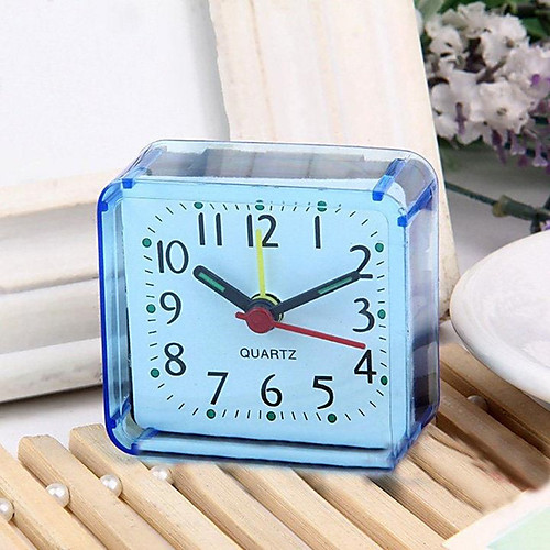 

High Quality Vintage Square Trip Bed Compact Travel Desktop Alarm Clock Outdoor Table Creative Gift