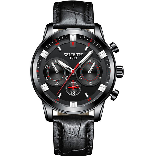 

Men's Mechanical Watch Automatic self-winding Leather Water Resistant / Waterproof Analog Classic / Stainless Steel
