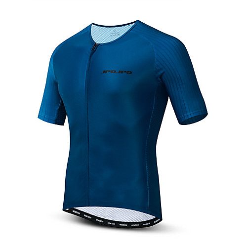 

21Grams Men's Short Sleeve Cycling Jersey Polyester Elastane Lycra Dark Blue Bike Tracksuit Jersey Top Mountain Bike MTB Road Bike Cycling Breathable Sports Clothing Apparel / Micro-elastic