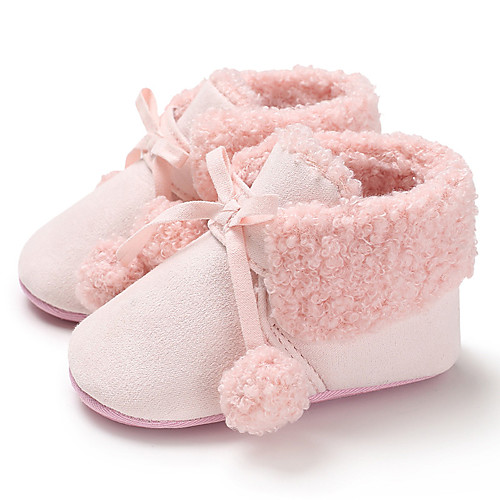 

Girls' First Walkers Canvas Boots Infants(0-9m) / Toddler(9m-4ys) Black / Pink / Gray Winter