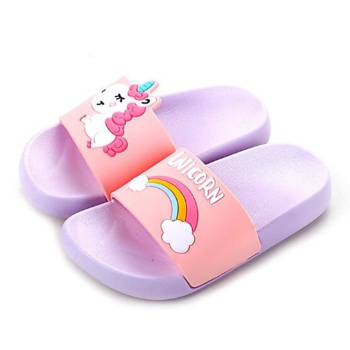 

Girls' Comfort EVA(ethylene-vinyl acetate copolymer) Slippers & Flip-Flops Little Kids(4-7ys) / Big Kids(7years ) Light Purple / Pink / Dark Blue Summer