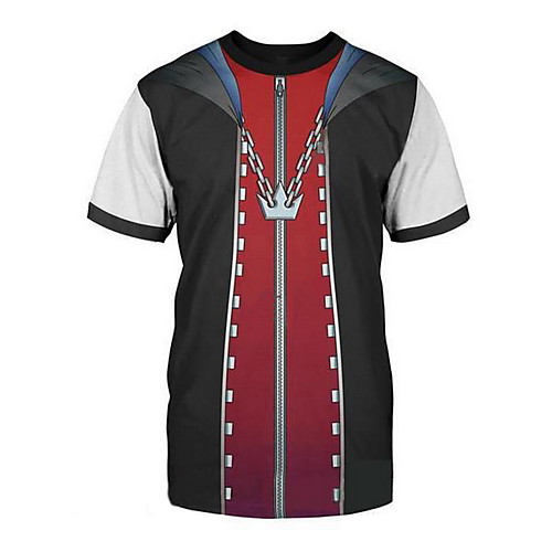 

Inspired by Kingdom Hearts Cosplay T-shirt Terylene Print For Men's / Women's