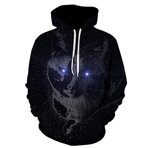 

Men's Hoodie Graphic Hooded Holiday Weekend Casual Hoodies Sweatshirts Black