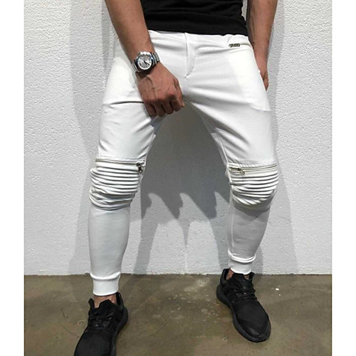 

Men's Sporty Slim Sweatpants Pants - Solid Colored White Black Red US32 / UK32 / EU40 / US34 / UK34 / EU42 / US36 / UK36 / EU44