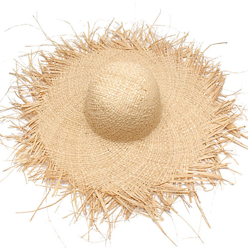 

Straw Hats with Solid 1 Piece Casual / Daily Wear Headpiece