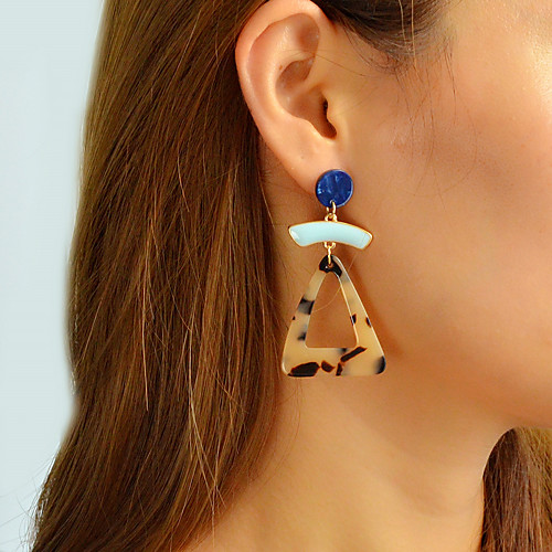 

Women's Drop Earrings Geometrical Tortoise Stylish Unique Design Earrings Jewelry Coffee For Party Daily Work 1 Pair