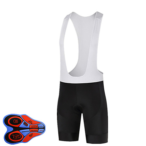 

MAKOSHARK Men's Cycling Bib Shorts Bike Shorts Bottoms Breathable Quick Dry Moisture Wicking Sports Solid Color Black / Black / White Mountain Bike MTB Road Bike Cycling Clothing Apparel Advanced